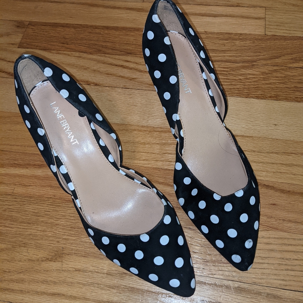 Polka Dot Lane Bryant Heels